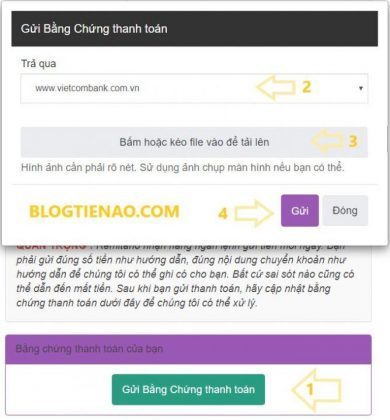 bang chung thanh toan remitano