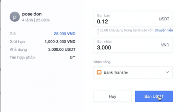 OKEX P2P: Hướng dẫn giao dịch bằng VNĐ trên sàn OKEx 7 nhap so luong usdt muon ban