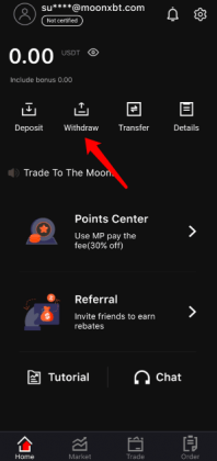 chon withdraw