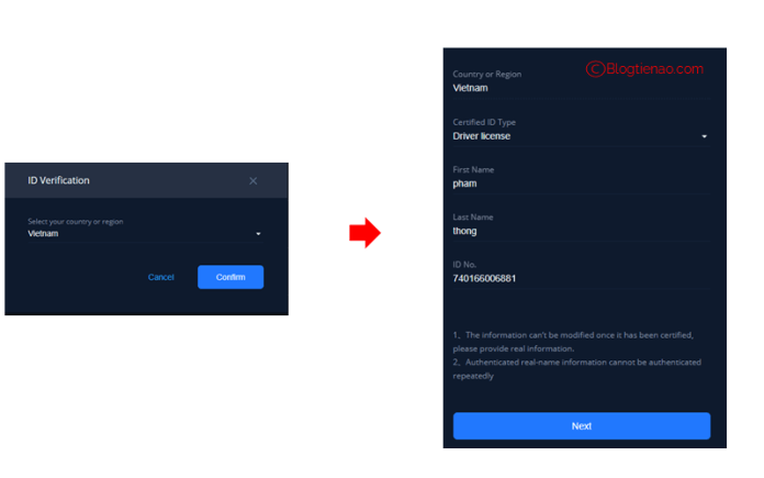Sàn BIB Exchange là gì? Hướng dẫn đăng ký sàn và sử dụng token BIB - dantradecoin 14 bib kyc 01