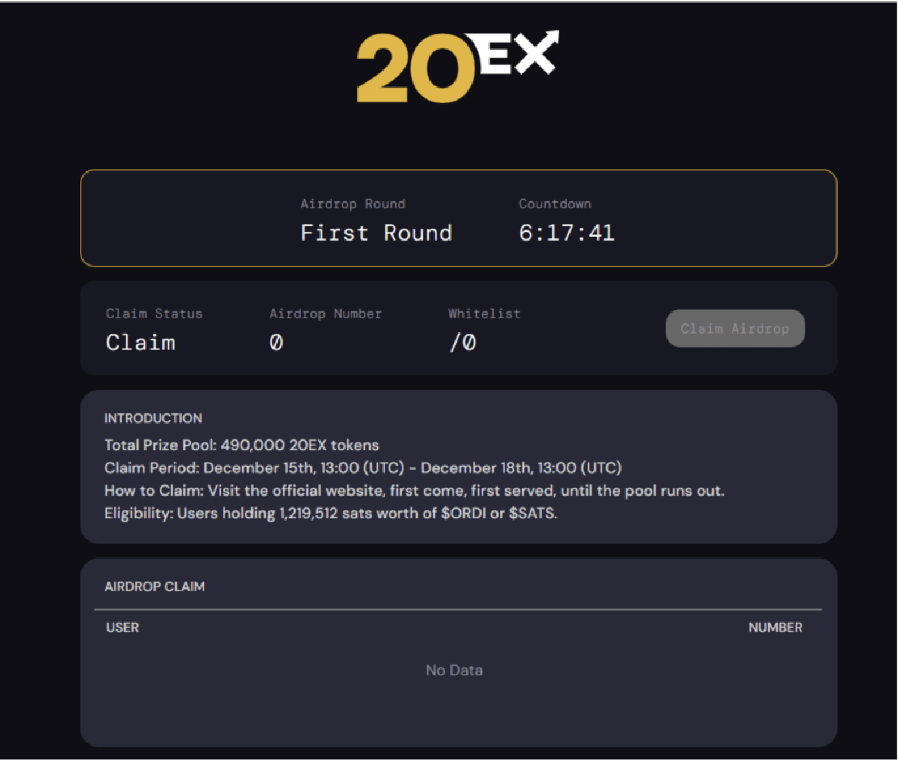 Dự án 20Exchange là gì? Hướng dẫn sử dụng 20Exchange và cách nhận Airdrop từ nền- dantradecoin 3 4 5.png