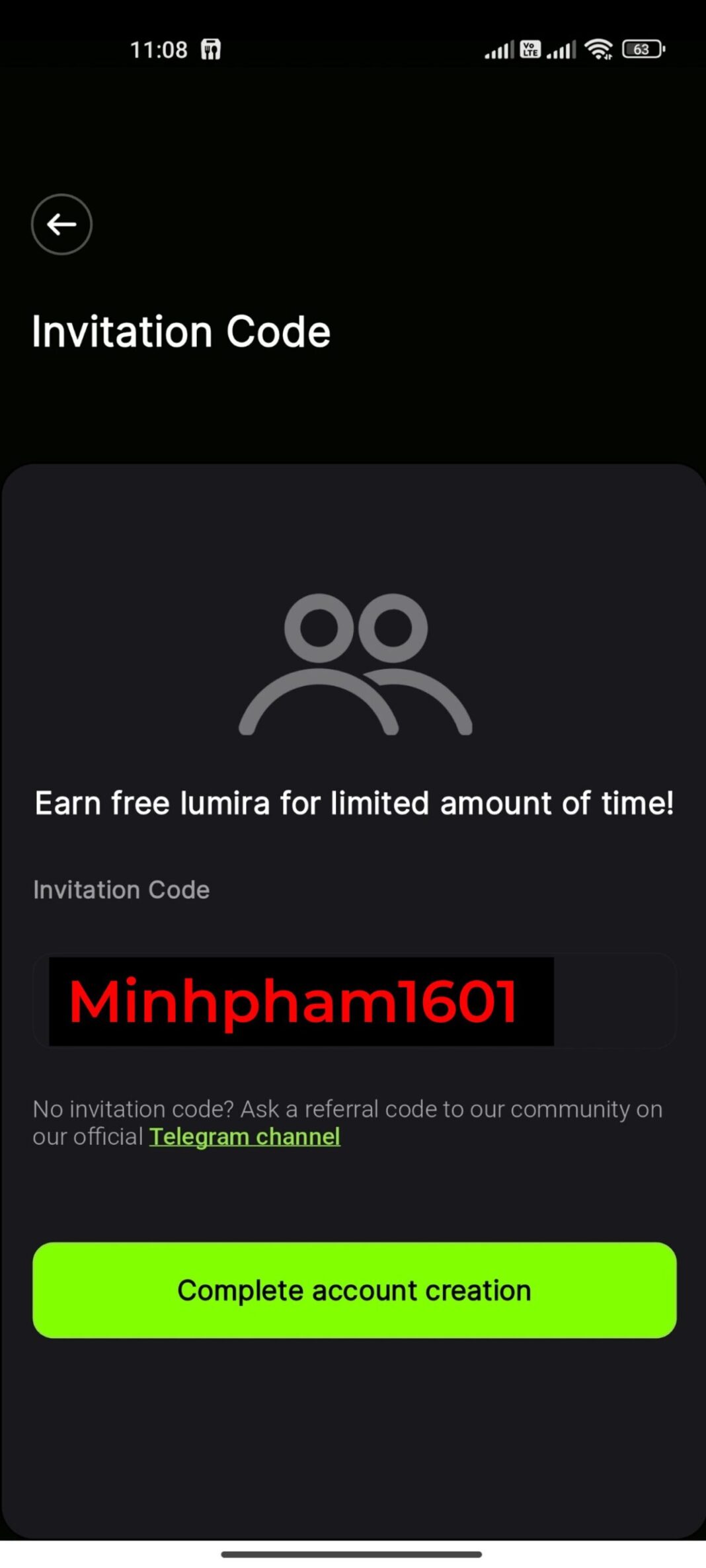 code lumira coin