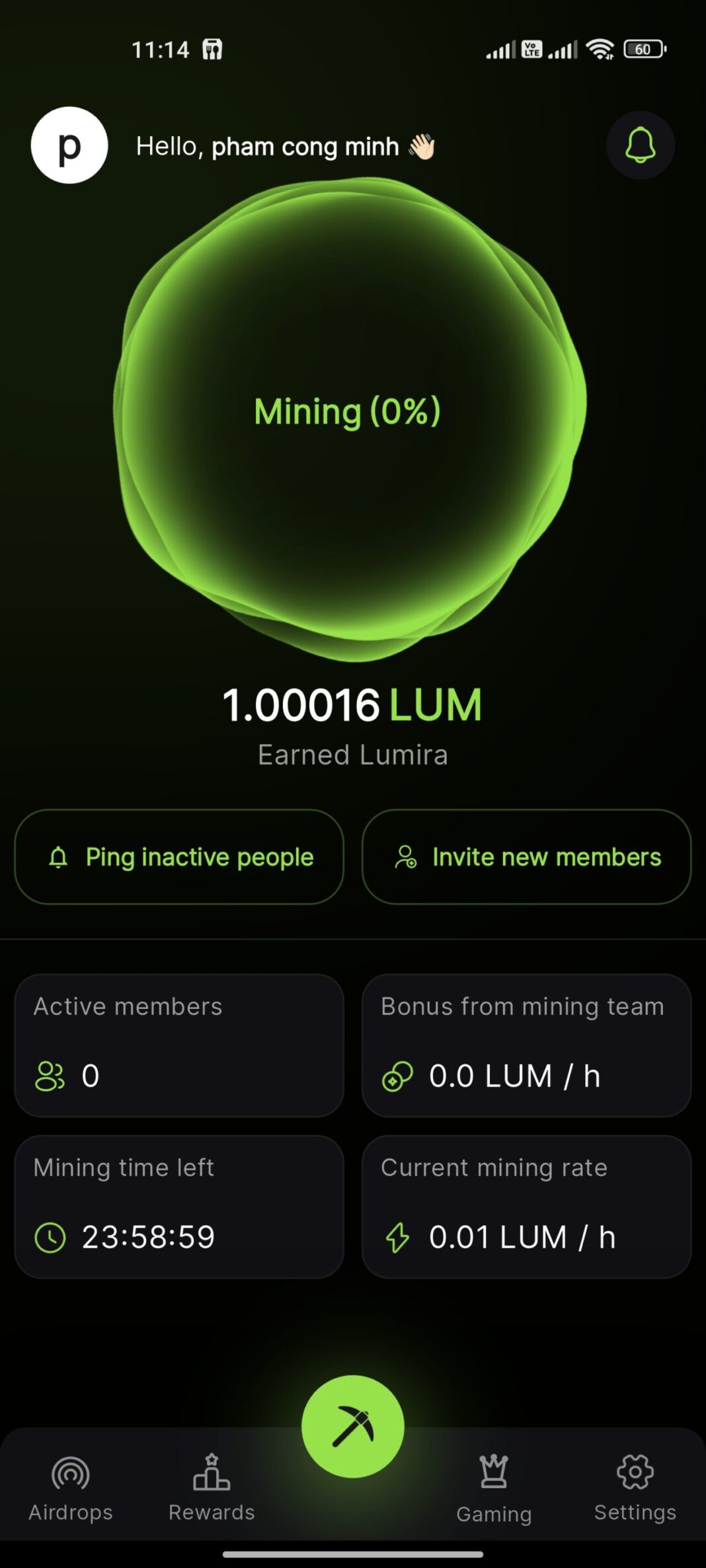 mining lumira coin