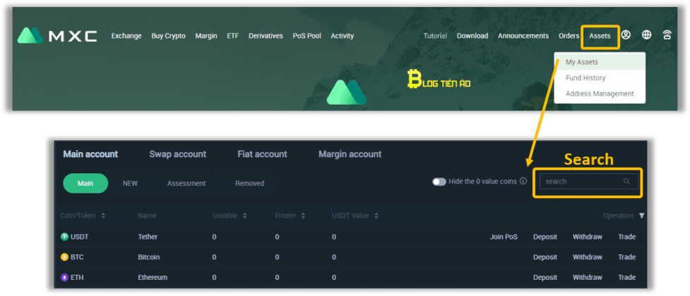 Sàn MEXC là gì? Đánh giá và hướng dẫn sử dụng sàn MEXC từ A-Z - dantradecoin 16 cach nap tien vao san